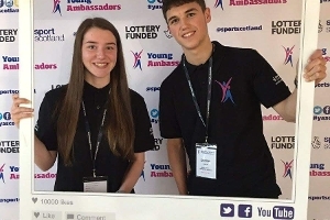 Young Ambassadors Photo of Mya McFaulds and Declan Wynne
