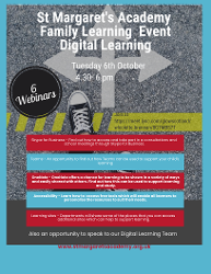 Family Learning Event - Digital Learning Tuesday 6th October