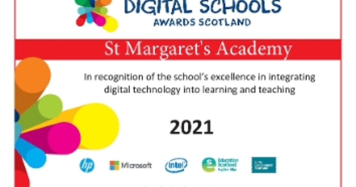 Digital Schools Award - St Margaret's Academy